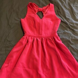Kate spade-esque pink dress with bows